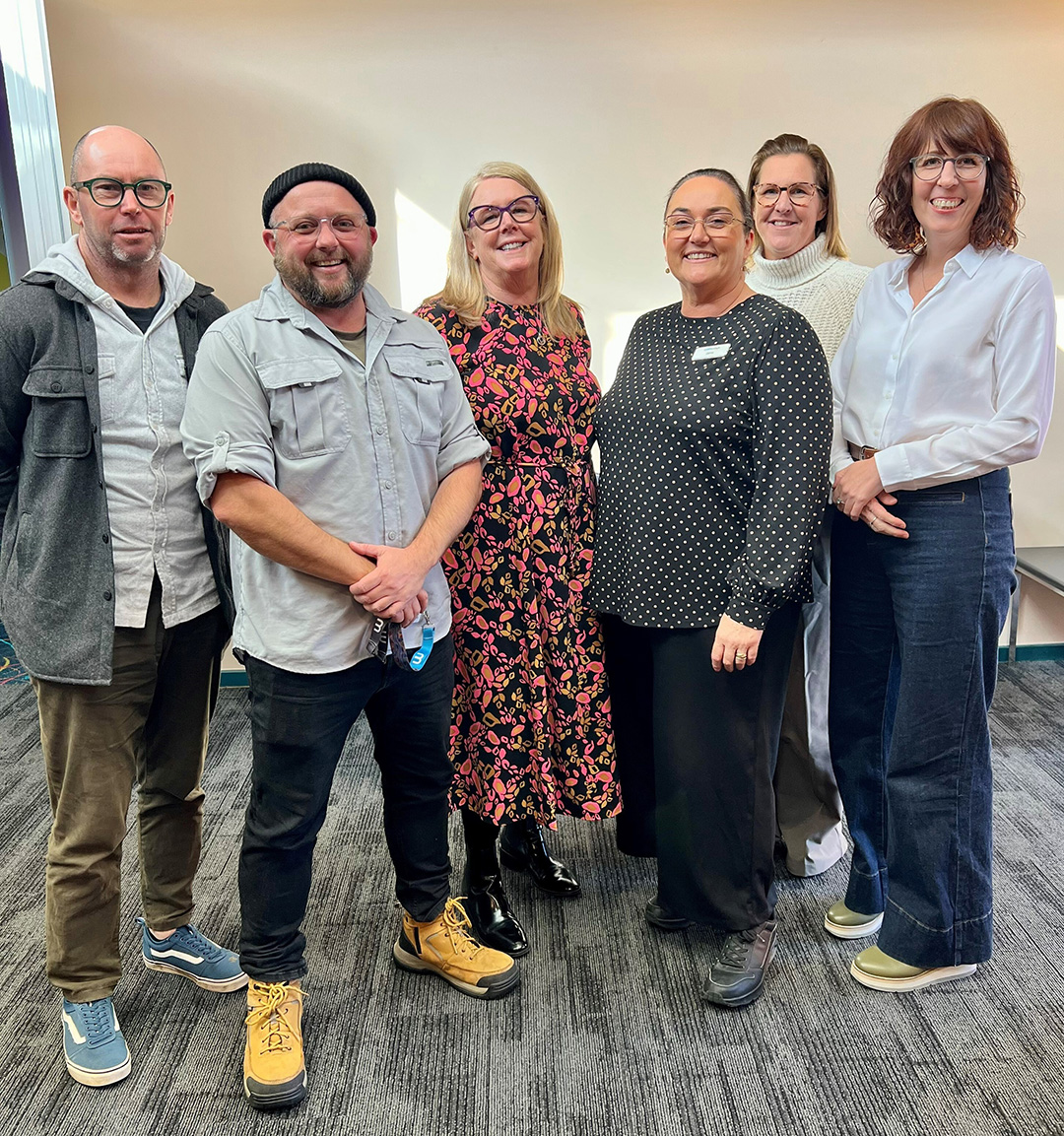 The local team with Laura Collister, CEO (middle) and Nikki Wynne, Director of Services (right)